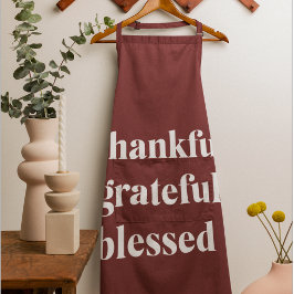 hankful Grateful Blessed エプロン