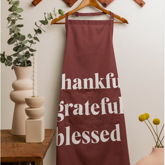 hankful Grateful Blessed エプロン