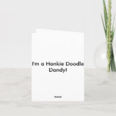 Hankie Doodleノートダンディカード カード (裏面)