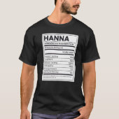 Hanna Nutrition Information Problem Solving懸命W Tシャツ (正面)