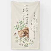 HANNAHヴィンテージボホベイビーシャワーを待つことができる 横断幕 (縦)