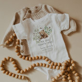 HANNAH我々は妊娠発表を待つことができる ベビーボディスーツ