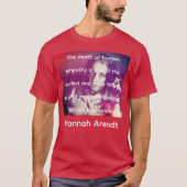 Hannah Arendt on Empathy Tシャツ (正面)