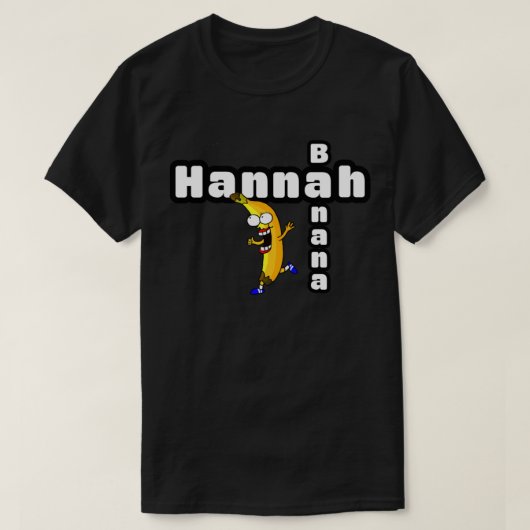 Hannah Banana – 女性と女の子のためのアンナの名前の贈り物 Tシャツ (デザイン正面)