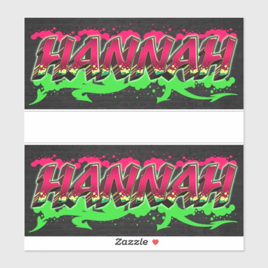 Hannah Vorname Name Graffiti Aufkleber Sticker シール (シート)