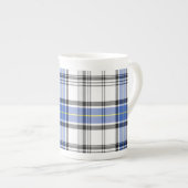 Hannayのスコットランド人のタータンチェック ボーンチャイナマグカップ (正面右)