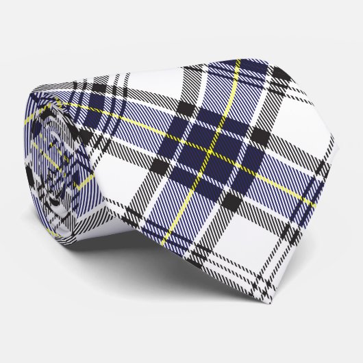 Hannay Tartan Plaid Argyle Blue Black Pattern ネクタイ (ロール)