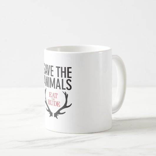 Hannibalは失礼の/保存を動物のマグ食べます コーヒーマグカップ (正面右)