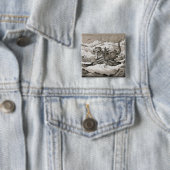 Hannibal (紀元前の247-c.183)および彼の戦争象のCRO 缶バッジ (インサイチュ)