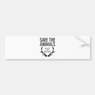 Hannibal Lecter -失礼の食べて下さい(動物を救って下さい) バンパーステッカー