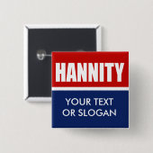 HANNITY 2012年 缶バッジ (正面&裏面)