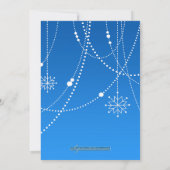 Hannukahのパーティーの平らな招待状 招待状 (裏面)