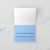 Hannukah凍っていられていた選ばれたカード カード (内部)