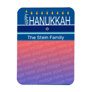 Hannukah(ユダヤ教)メノラーフォトマグネット マグネット
