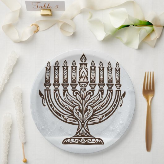 Hannukah Celebration ペーパープレート (ウェディング)