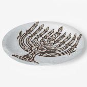 Hannukah Celebration ペーパープレート (アングル)