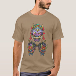 HannyaおよびOniのマスク Tシャツ