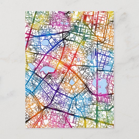 Hanoi Vietnam City Map ポストカード (正面)