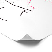 Hanoi - Vietnam MilkTea City Map ポスター (角)