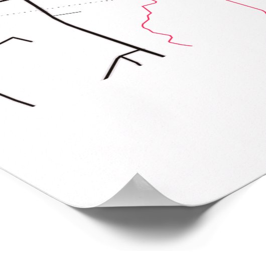 Hanoi - Vietnam MilkTea City Map ポスター (角)