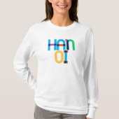 Hanoi Vietnam Pop Art Letters Tシャツ (正面)