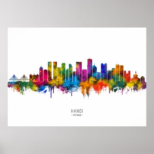 Hanoi Vietnam Skyline ポスター (正面)