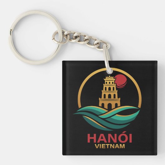Hanoi Vietnam Southeast Asia キーホルダー (正面)
