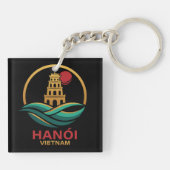 Hanoi Vietnam Southeast Asia キーホルダー (裏面)