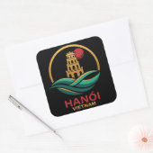 Hanoi Vietnam Southeast Asia スクエアシール (封筒)