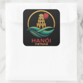 Hanoi Vietnam Southeast Asia スクエアシール (バッグ)