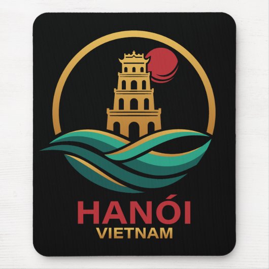 Hanoi Vietnam Southeast Asia マウスパッド (正面)
