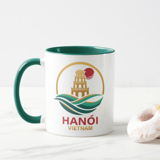 Hanoi Vietnam Southeast Asia マグカップ (ドーナツ)