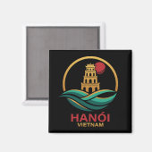 Hanoi Vietnam Southeast Asia マグネット (正面/裏面)