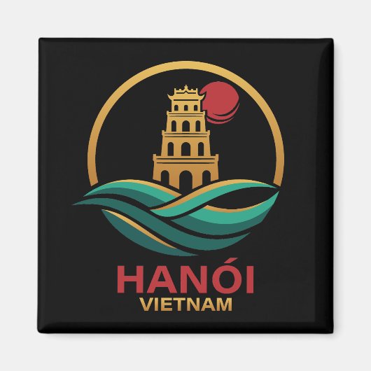 Hanoi Vietnam Southeast Asia マグネット (正面)