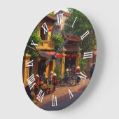Hanoi Vietnam Travel ラージ壁時計 (傾斜)