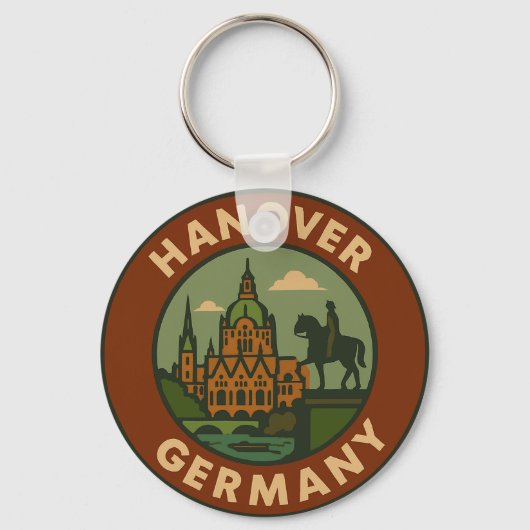 Hanover Germany City Art キーホルダー (裏面)