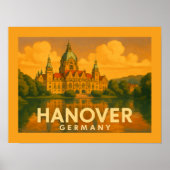 Hanover Germany City Art ポスター (正面)