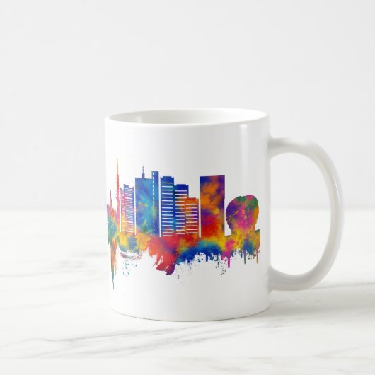 Hanover Germany Skyline コーヒーマグカップ (右)