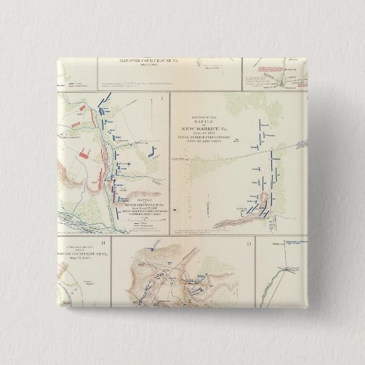 Hanover、Hanover CH、New Bridge、Mechanicsville 缶バッジ (正面)