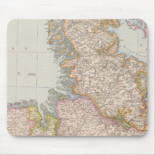 Hanover, SchleswigHolstein, North Germany Map マウスパッド
