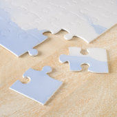 Hanoverian Scenthound Snowy Forest Cabin Santa Hat ジグソーパズル (側面)