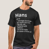 HANS定義名パーソナライズされた誕生日 Tシャツ (正面)