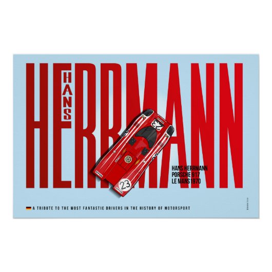 Hans Herrmann P 917 Tribute ポスター (正面)