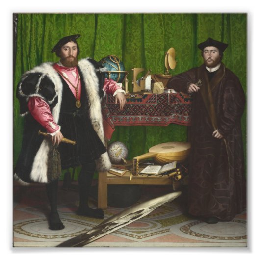 Hans Holbein The Young – 大使 フォトプリント (正面)