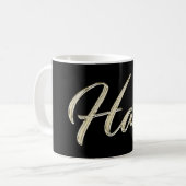 Hans Name whitegold Tasse Teetasse Kaffeetasse コーヒーマグカップ (正面左)