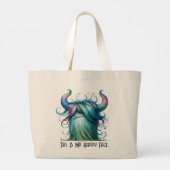 Hans - One-eyesモンスタートートバッグ ラージトートバッグ (裏面)