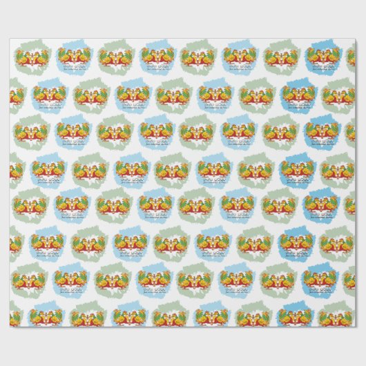 Hansa Puttuwa – Two Entwined Swans ラッピングペーパー (フラット)