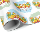 Hansa Puttuwa – Two Entwined Swans ラッピングペーパー (ロールコーナー)