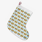 Hansa Puttuwa – Two Entwined Swans ラージクリスマスストッキング (正面 (吊り時))