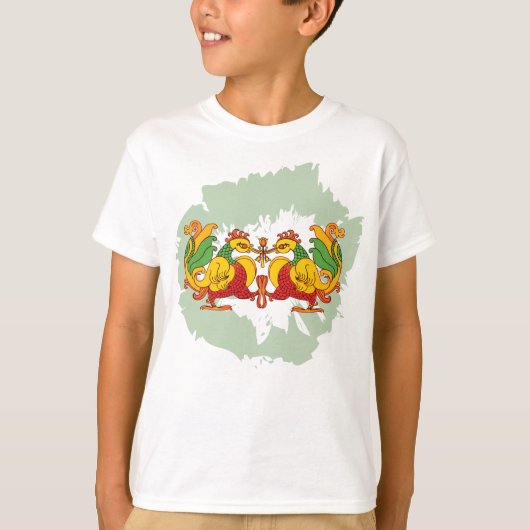 Hansa Puttuwa – Two Entwined Swans Tシャツ (正面)